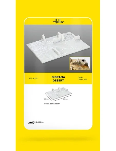 Socle Diorama Desert, 1/35 - Heller 81255