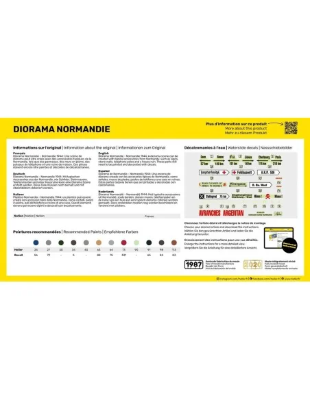 Diorama Normandie, 1/35 - Heller 81250