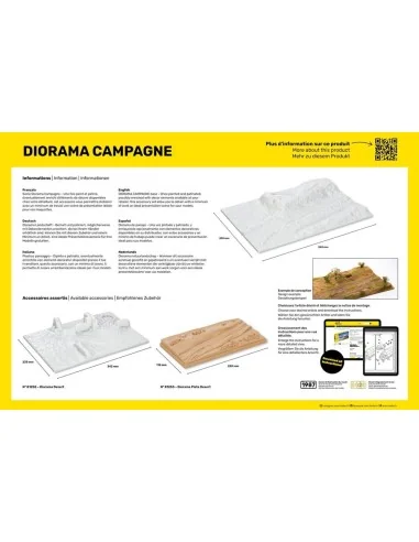 Socle Diorama Campagne, 1/35 - Heller 81254