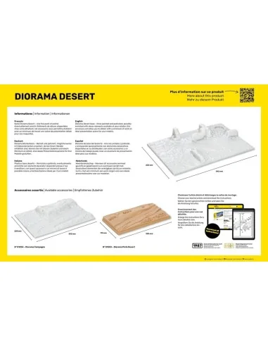 Socle Diorama Desert, 1/35 - Heller 81255