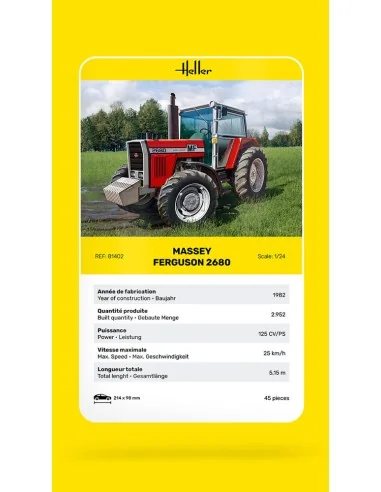 Massey Ferguson 2680, 1/24 - Heller 81402
