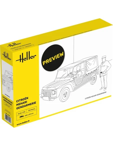 Citroen Mehari Gendarmerie, 1/24 - Heller 82702