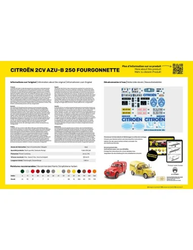Citroen 2CV AZU-B 250 Fourgonnette, 1/24 - Heller 82701