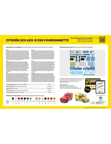 Citroen 2CV AZU-B 250 Fourgonnette, 1/24 - Heller 82701