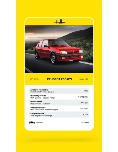 Peugeot 205 GTI, 1/24 - Heller 82705