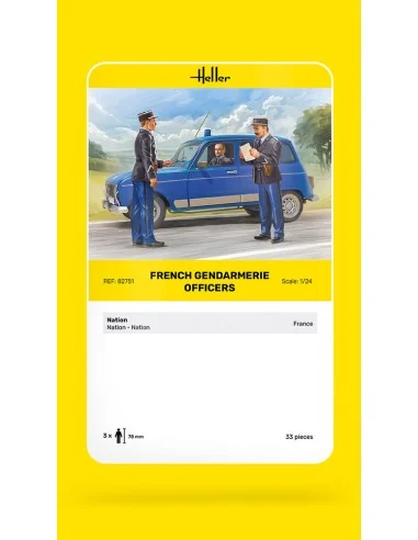 French Gendarmerie Officers, 1/24 - Heller 82751