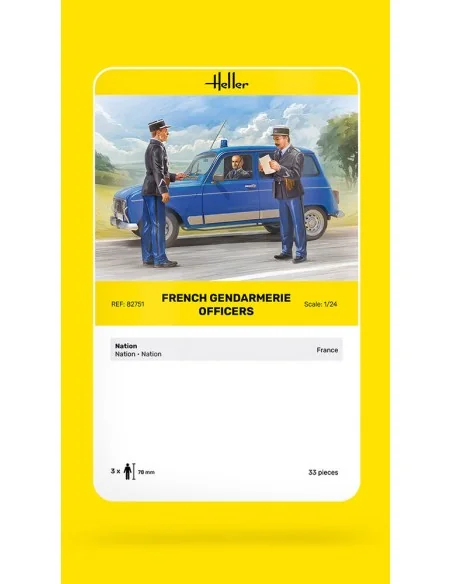 French Gendarmerie Officers, 1/24 - Heller 82751