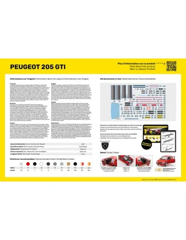 Peugeot 205 GTI, 1/24 - Heller 82705
