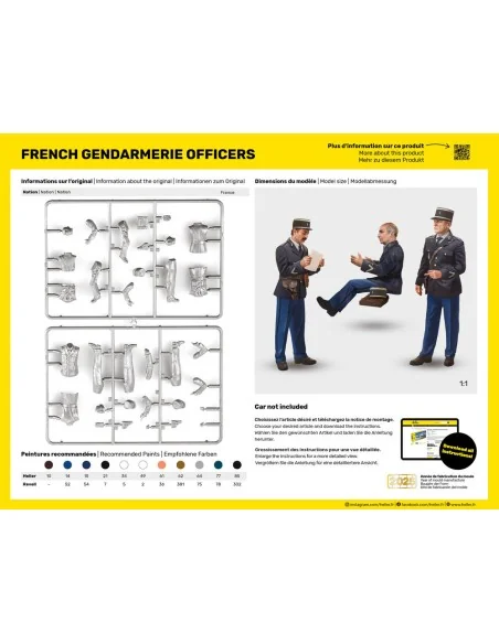 French Gendarmerie Officers, 1/24 - Heller 82751