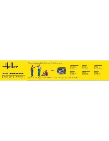 1970s Urban People, 1/24 - Heller 82757