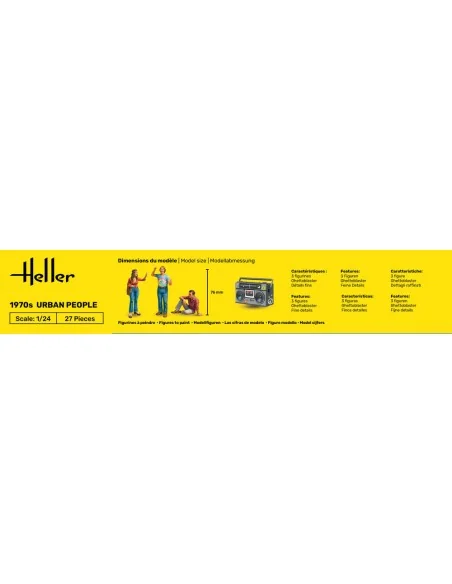 1970s Urban People, 1/24 - Heller 82757