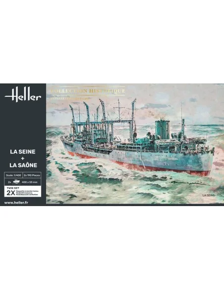 Twin Set La Seine + La Saone, 1/400 - Heller 85050
