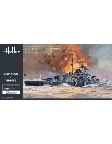 Twin Set Bismarck + Tirpitz, 1/400 - Heller 85078