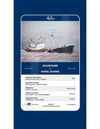 Twin Set Volontaire + Marie Jeanne, 1/200 - Heller 85604