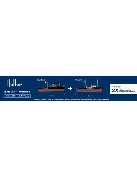 Twin Set Jean Bart + Utrecht, 1/200 - Heller 85602