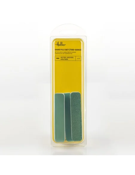 Sand file set (two-sided, 3 pieces) - Heller 99002