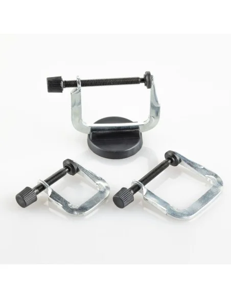 Screw clamp set (3 pieces) with magnetic base - Heller 99003