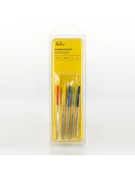 Diamond file set 100 mm (5 pieces) - Heller 99005