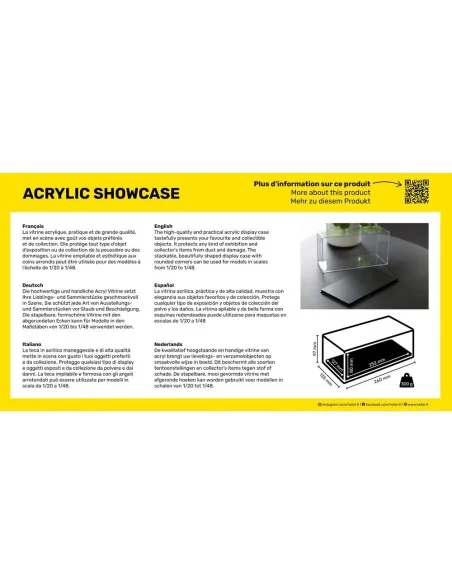 Acrylic Showcase, 252 x 127 x 80 mm - Heller 95201