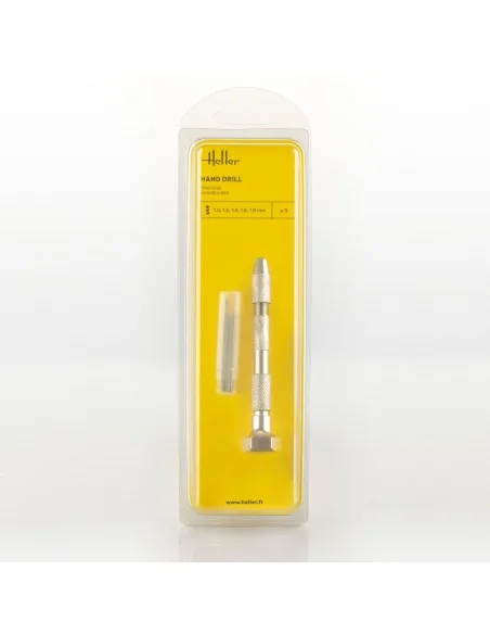 Hand drill with five drills (1, 1.2, 1.4, 1.5, 1.8 mm) - Heller 99019