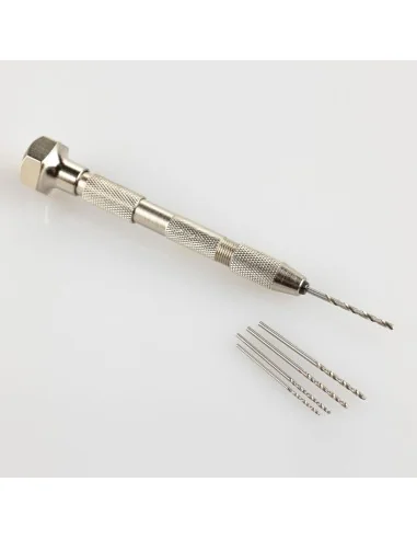 Hand drill with five drills (1, 1.2, 1.4, 1.5, 1.8 mm) - Heller 99019
