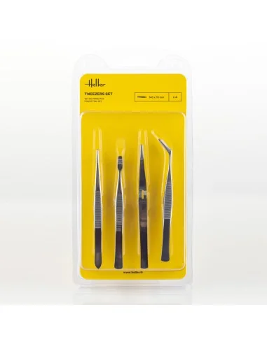 Tweezers Set (4 pieces) - Heller 99023