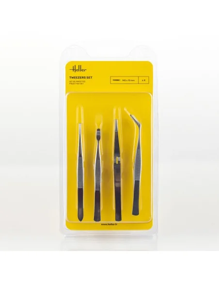 Tweezers Set (4 pieces) - Heller 99023
