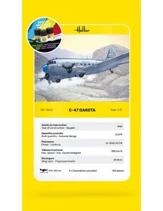 STARTER KIT C-47 Dakota, 1/72 - Heller 35372