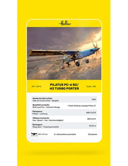 Pilatus PC-6 B2/H2 Turbo Porter, 1/48 - Heller 30410