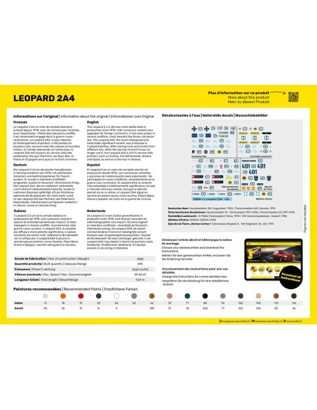 [NO_DESC] Leopard 2A4, 1/72 - Heller 30800