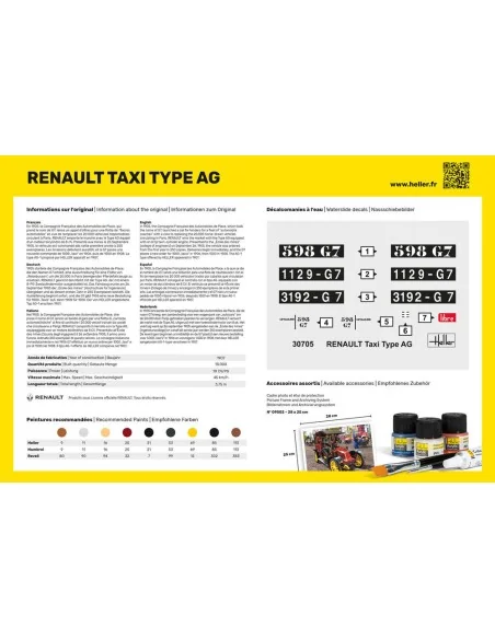 Renault Taxi Type AG, 1/24 - Heller 30705