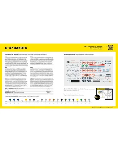 STARTER KIT C-47 Dakota, 1/72 - Heller 35372
