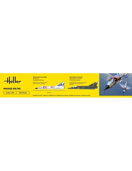 STARTER KIT Mirage IIIE/RD, 1/48 - Heller 35422