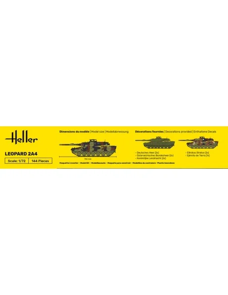 [NO_DESC] STARTER KIT Leopard 2A4, 1/72 - Heller 35800