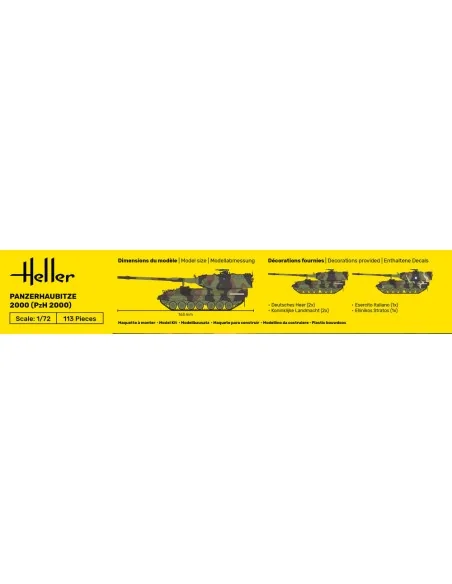 [NO_DESC] STARTER KIT Panzerhaubitze 2000 (PzH 2000), 1/72 - Heller...