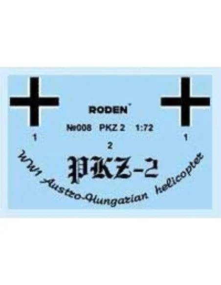 PKZ-2 Austro-Hungarian Helicopter World War 1, 1/72 - Roden 008