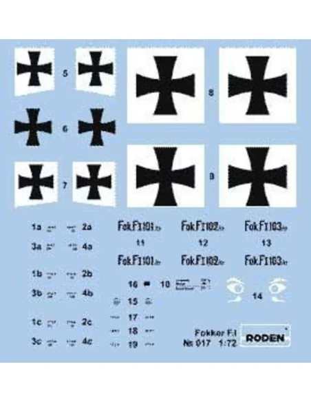 Fokker F.I, 1/72 - Roden 017