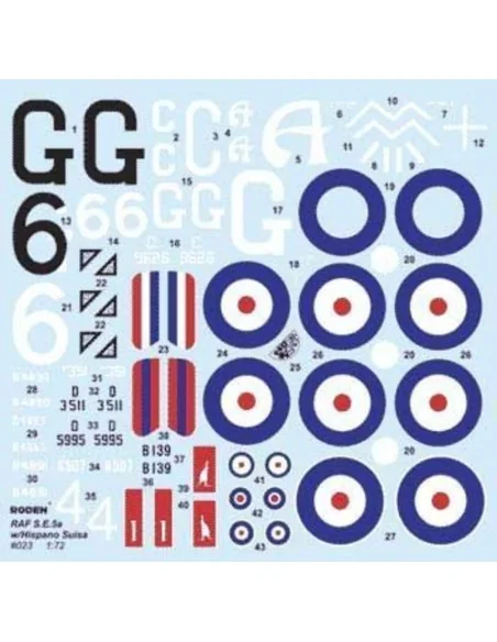 RAF S.E.5a, 1/72 - Roden 023