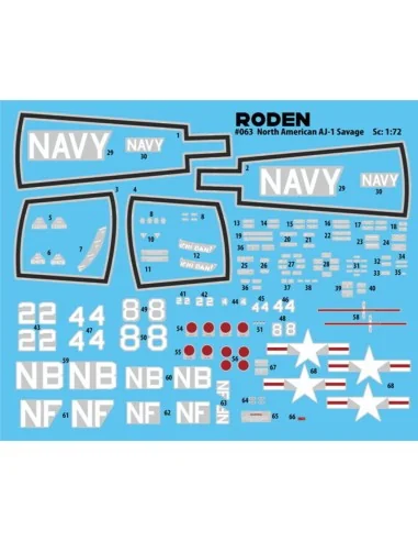 North American AJ-1 Savage, 1/72 - Roden 063