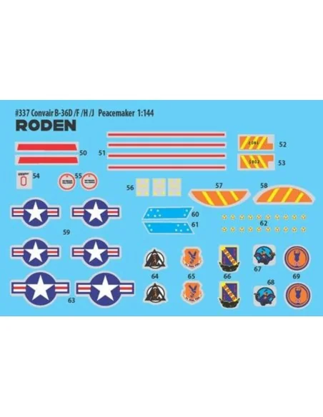 Convair B-36D Peacemaker, 1/144 - Roden 337