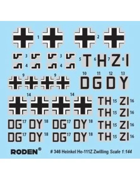 Heinkel He111Z-1 Zwilling, 1/144 - Roden 346