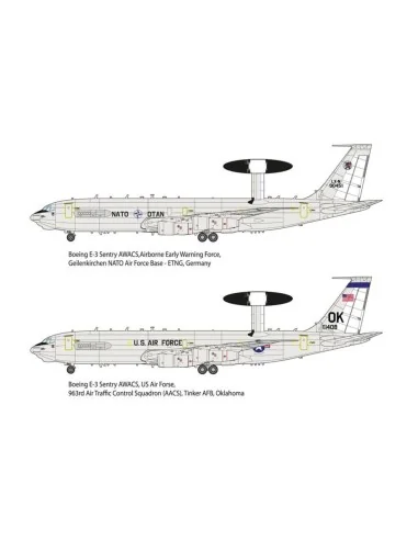 Boeing E-3 Sentry AWACS, 1/144 - Roden 345
