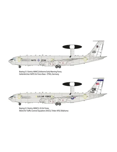Boeing E-3 Sentry AWACS, 1/144 - Roden 345