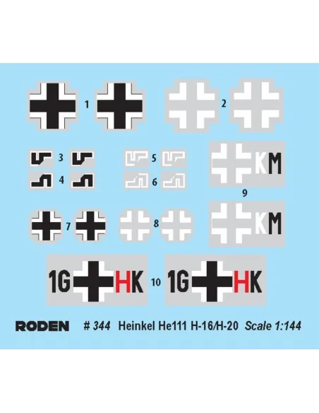 Heinkel He111 H-16/-20, 1/144 - Roden 344