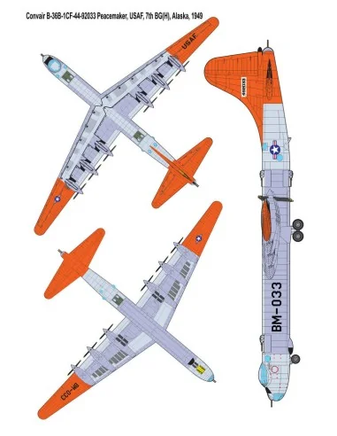 Convair B-36B Peacemaker (Early), 1/144 - Roden 347