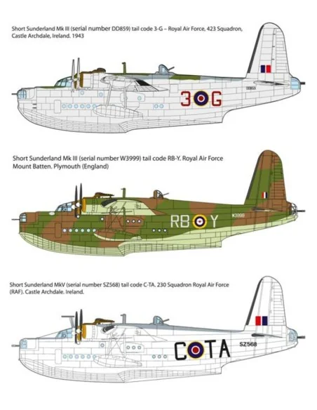 Short S.25 Sunderland Mark III/V, 1/144 - Roden 353