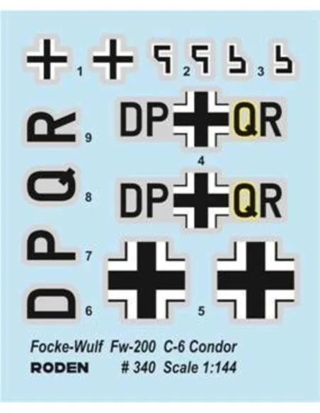 Focke-Wulf FW200C-6 Condor, 1/144 - Roden 340