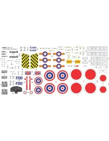 L-19/O-1 Bird Dog "Asian service", 1/32 - Roden 627