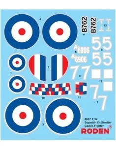 Sopwith 1 1/2 Strutter Comic Fighter, 1/32 - Roden 637 2