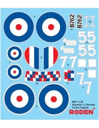 Sopwith 1 1/2 Strutter Comic Fighter, 1/32 - Roden 637